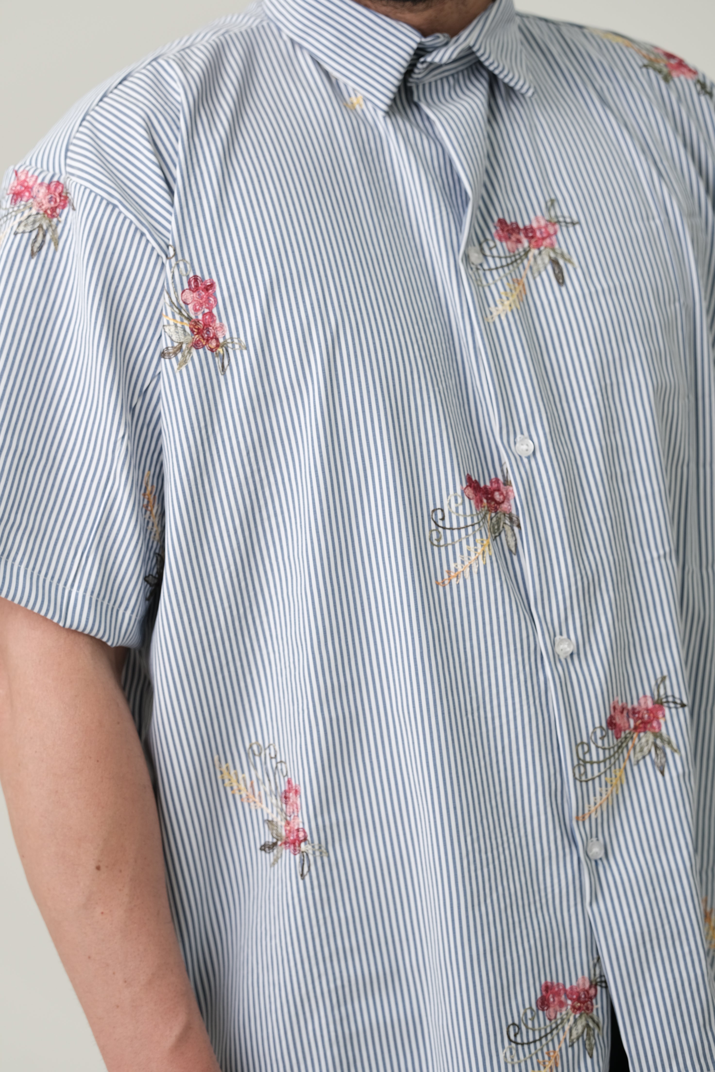 Camicia flower blu