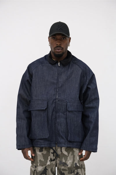 Giubbino full box blue jeans