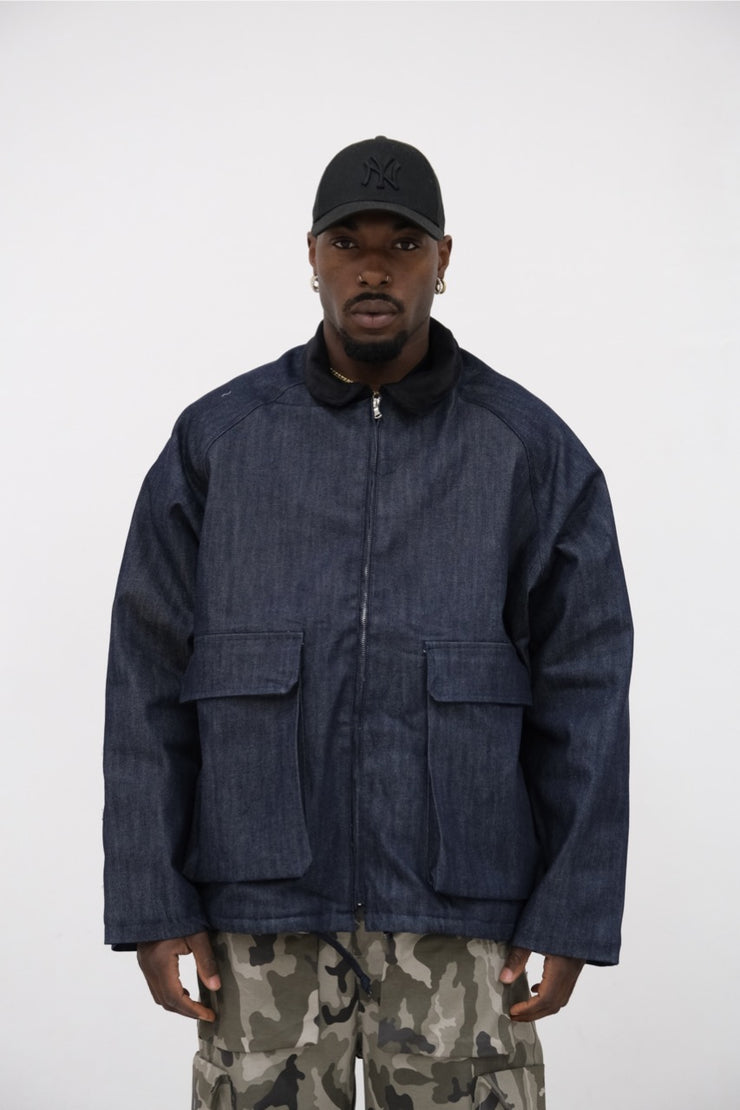 Giubbino full box blue jeans