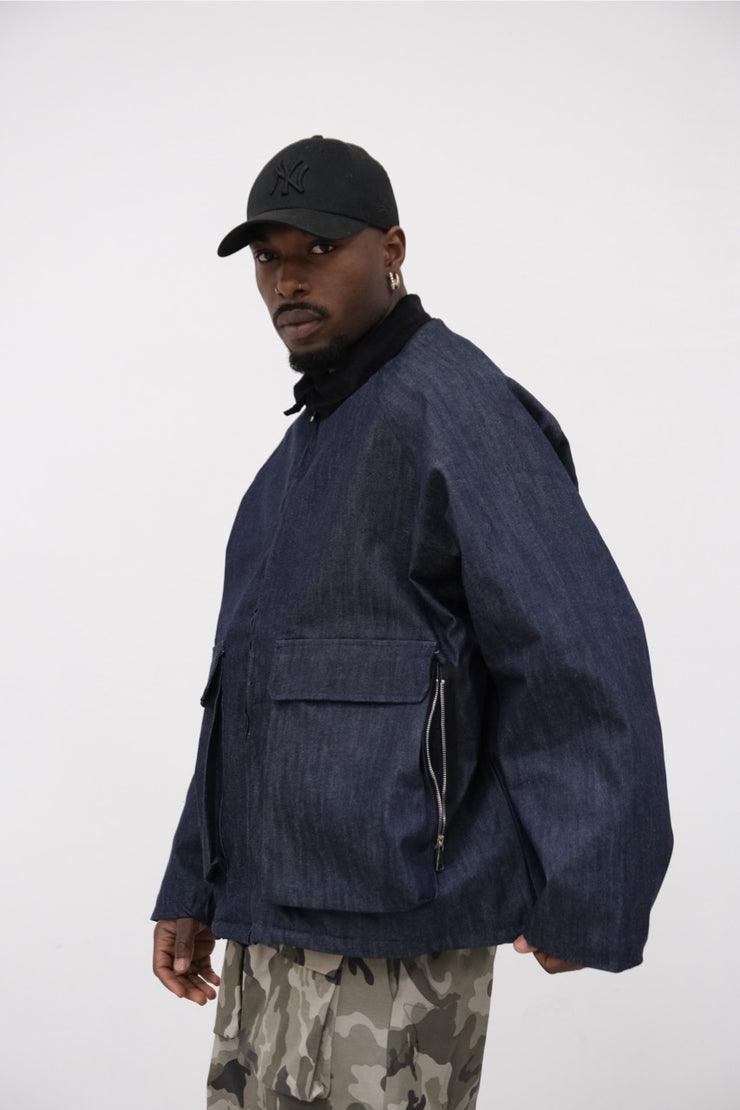 Giubbino full box blue jeans