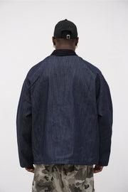 Giubbino full box blue jeans