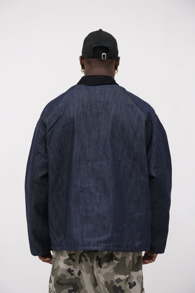 Giubbino full box blue jeans