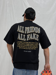 SHIRT ALL FRIENDS ALL FAKE NERA