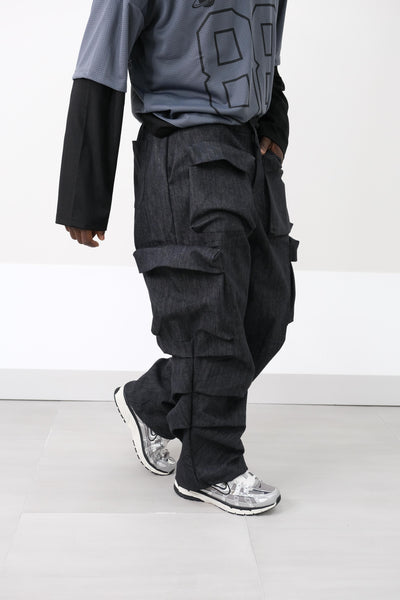 Cargo dark jeans