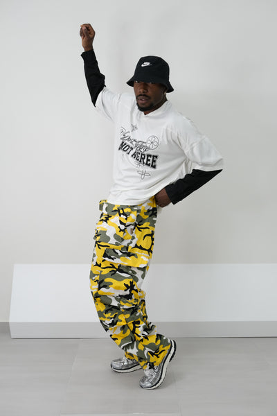 Cargo mimetico giallo