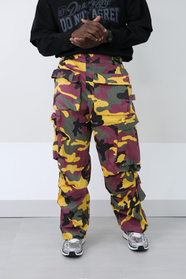 Cargo mimetico bordeaux