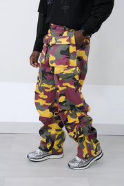 Cargo mimetico bordeaux