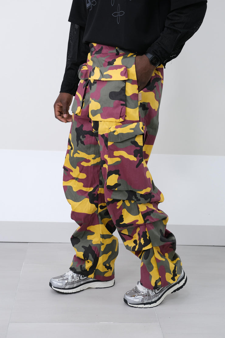 Cargo mimetico bordeaux