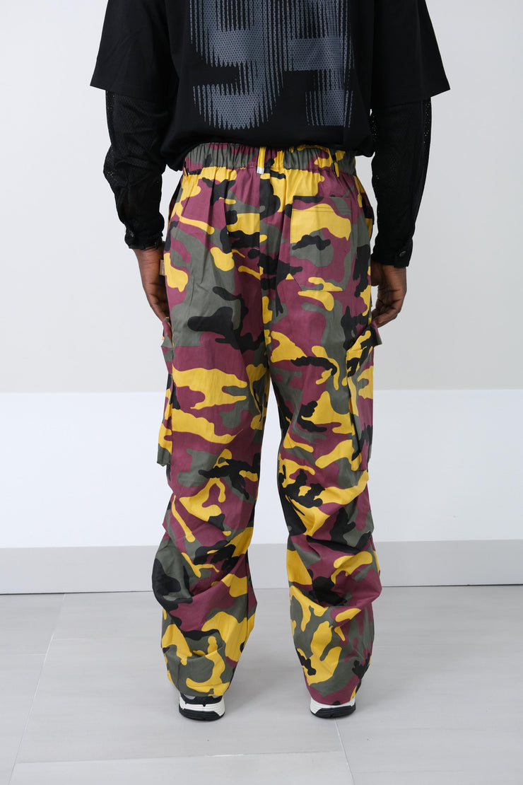 Cargo mimetico bordeaux