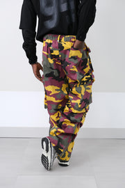 Cargo mimetico bordeaux