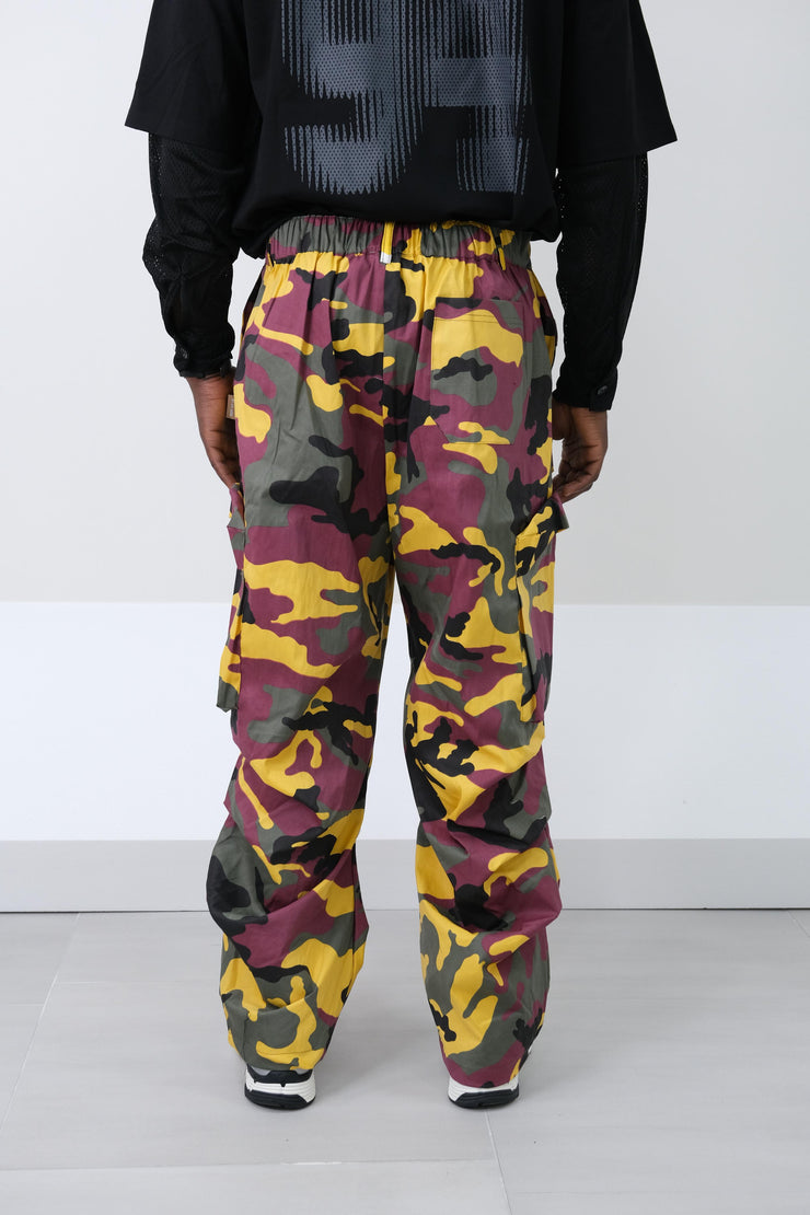 Cargo mimetico bordeaux