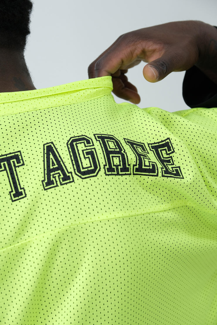 Polo doppia maglia in rete gialla