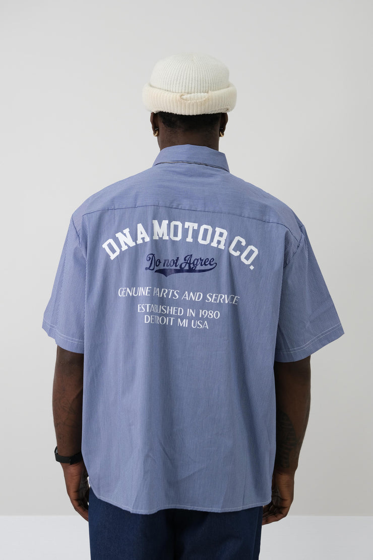 Camicia Toretto microfantasia blu