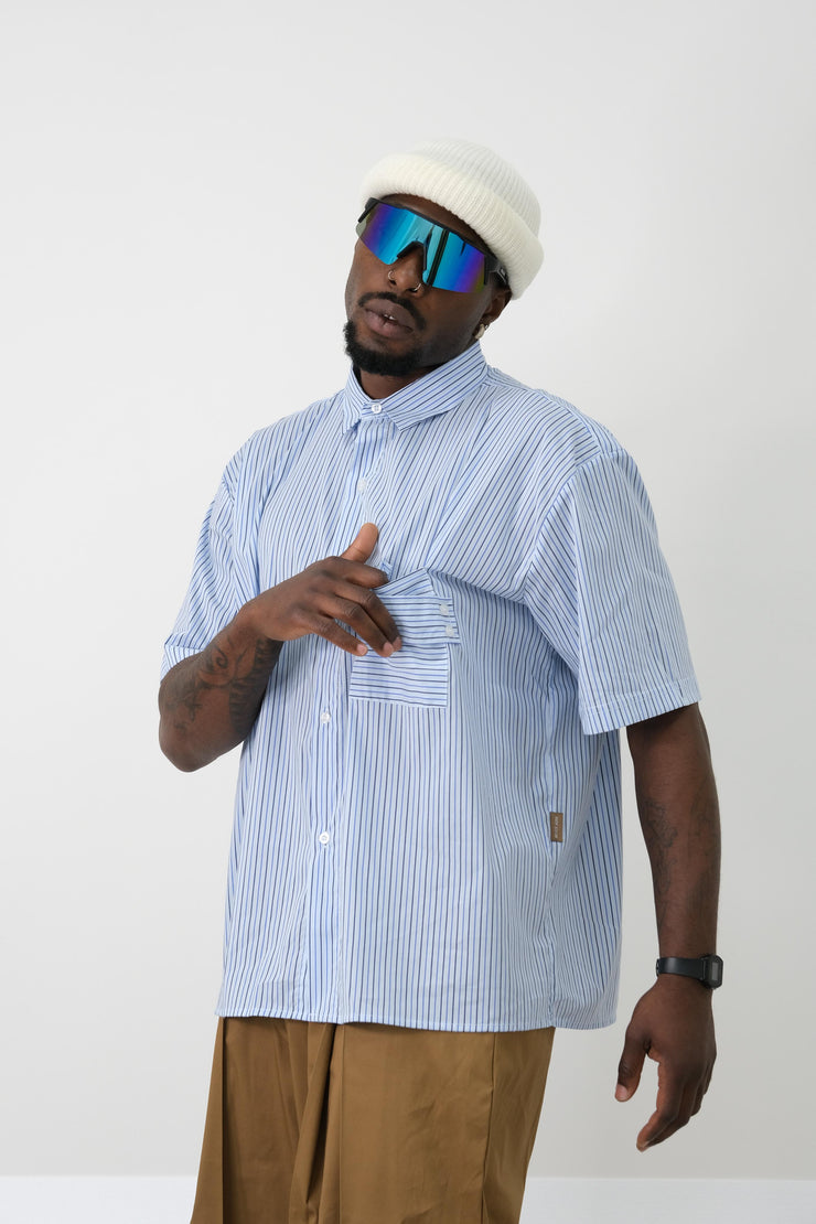 Camicia Toretto a righe azzurra