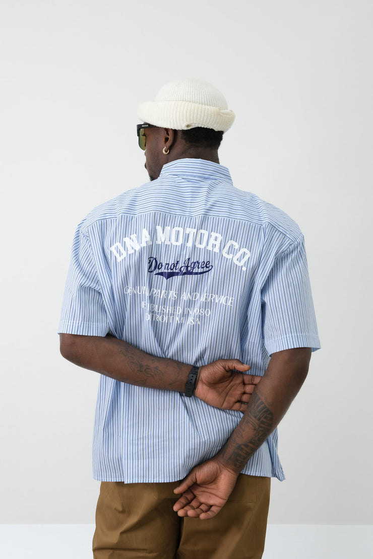 Camicia Toretto a righe azzurra