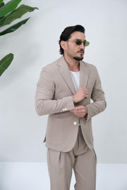 Abito Portofino monopetto beige