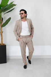 Abito Portofino monopetto beige