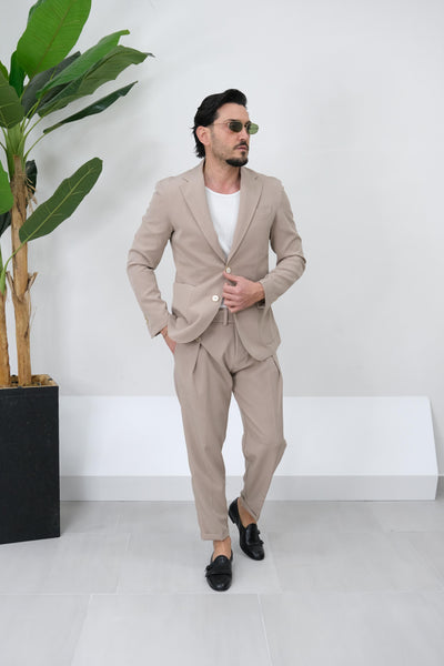 Abito Portofino monopetto beige