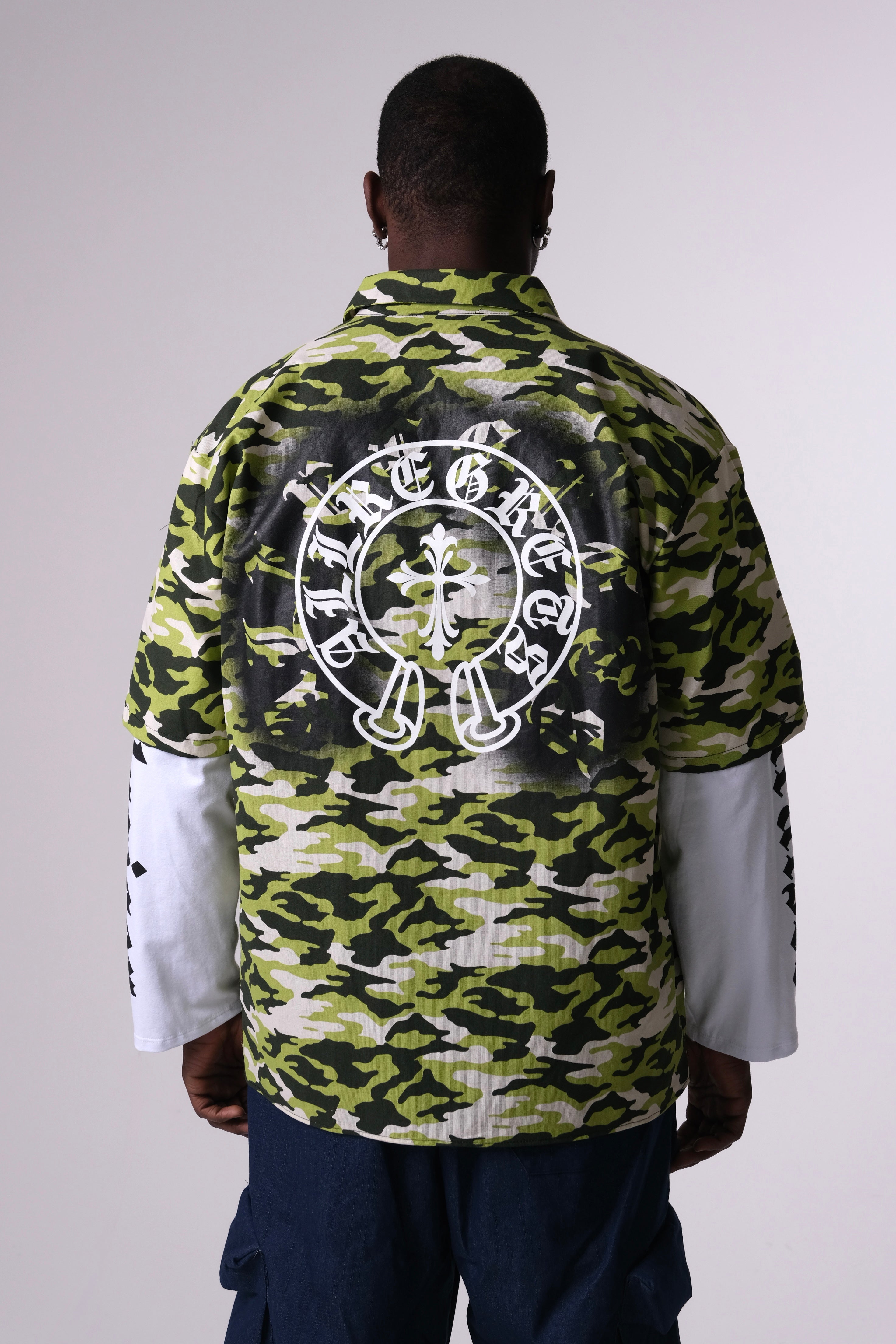 Camicia long sleeve verde